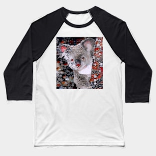 A Cute Koala - Painted Portrait Baseball T-Shirt